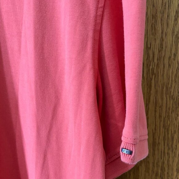 Calvin Klein Mens Polo Shirt Size XL Coral Short Sleeve Classic Casual Travel - Picture 3 of 5